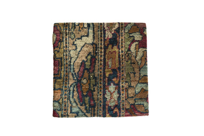Decorative Cork Board Antique Kerman Rug Fragment Art