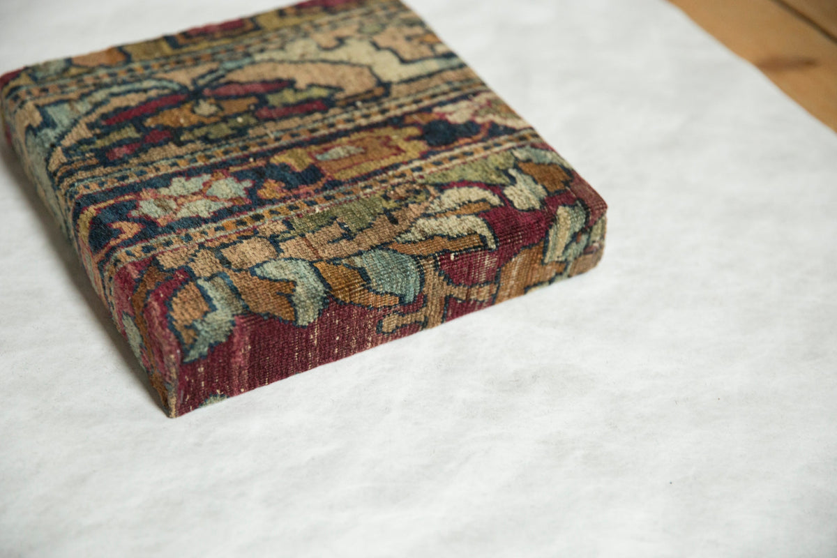 Decorative Cork Board Antique Kerman Rug Fragment Art
