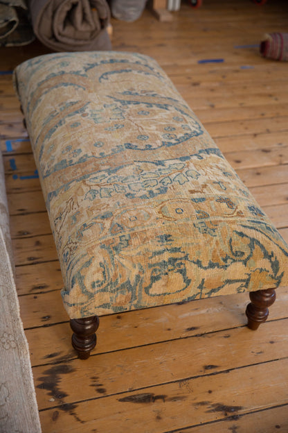 Vintage Persian Rug Ottoman Coffee Table