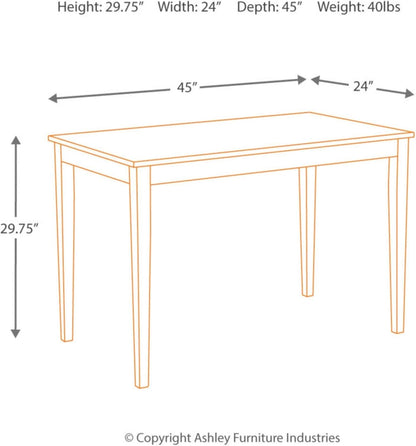 Kimonte Black Dining Room Table Rectangular Contemporary