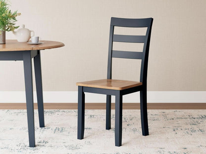 Gesthaven Solid Wood Frame Dining Chair Set 2 White Natural