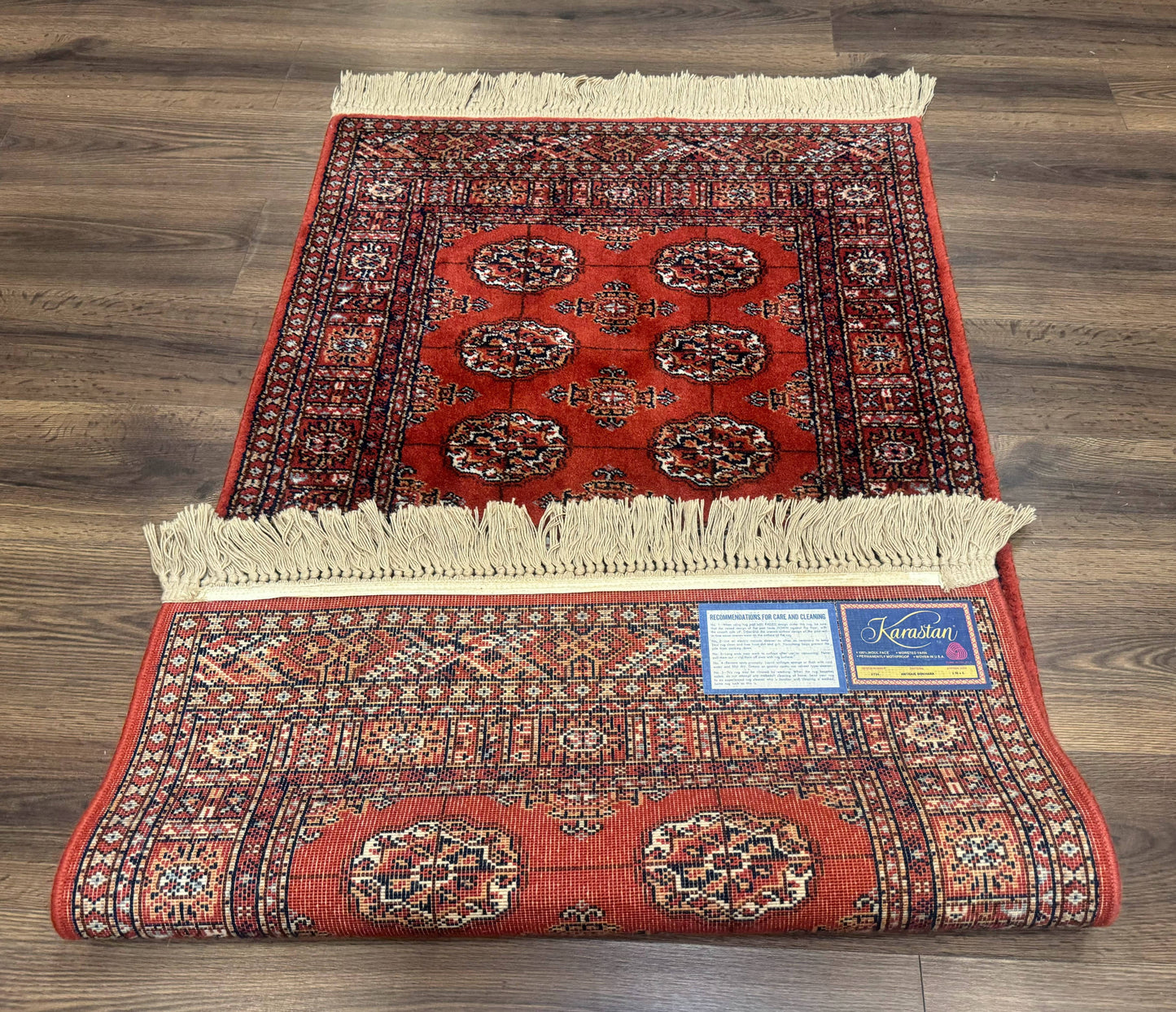 Karastan Rug 3x5, Antique Bokhara #734, Rare, Wool Pile Discontinued Karastan, Original 700 Series