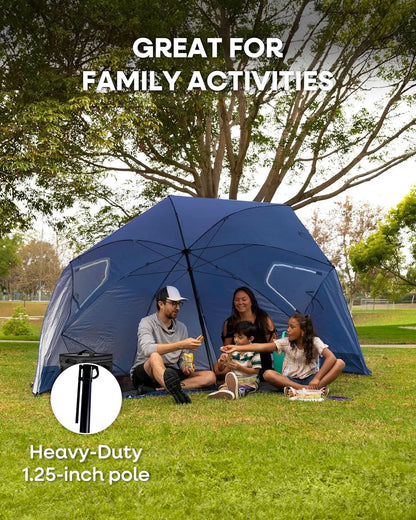 9ft Heavy Duty Outdoor Umbrella With UPF 50 Privacy Panels