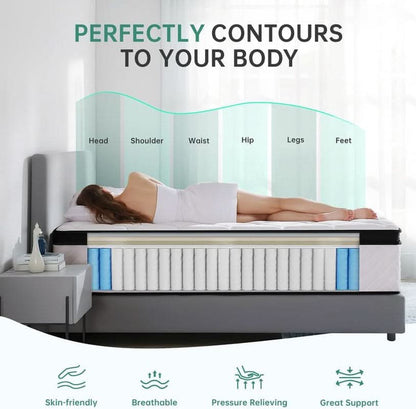 Full Size 10 Inch Hybrid Thermoregulating Mattress