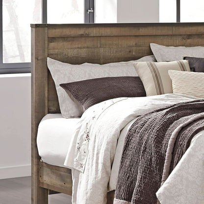 Rustic King Headboard with Charming Plank Details