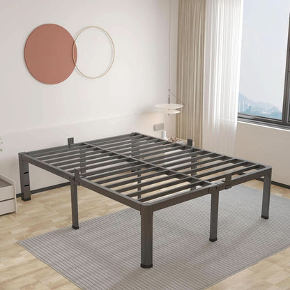 Premium King Size Metal Bed Frame With Under Bed Storage