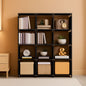 Black Twelve Cube Metal Bookcase System For Home Office