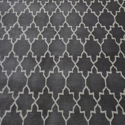 8' x 10' Handmade 100% Wool Designer Contemporary Oriental Area rug Gray
