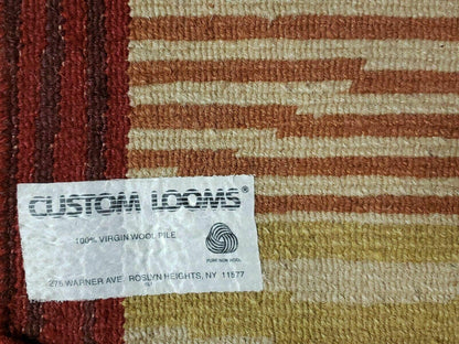 8' X 11' Tibetan Nepal Art Deco Hand Knotted Wool Rug Modern Contemporary Nice