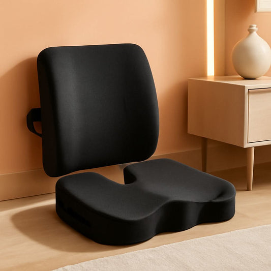 XL Memory Foam Seat Cushion Lumbar Support Office Chair