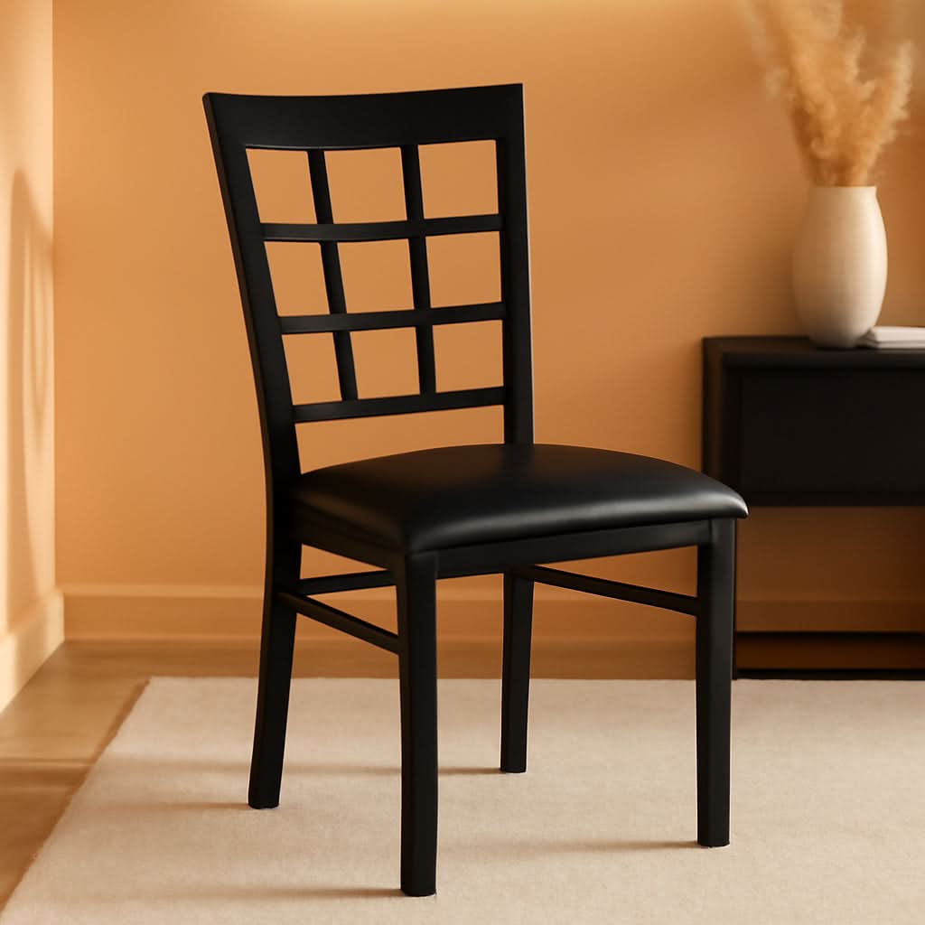 Hercules Series Window Back Restaurant Chair Black - Roy's Home – Roy's ...
