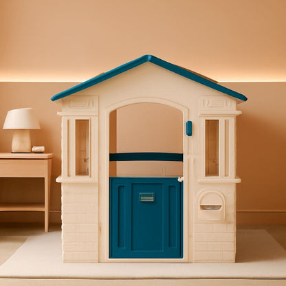 Blue Cape Cottage Playhouse Large Outdoor Kids Playhouse