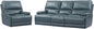 Verona Azure Cordless Power Reclining Sofa And Recliner Set