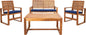Acacia Patio Furniture Set for Outdoor Dining Comfort