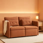 56 Inches Wide Chenille Sectional Loveseat Espresso