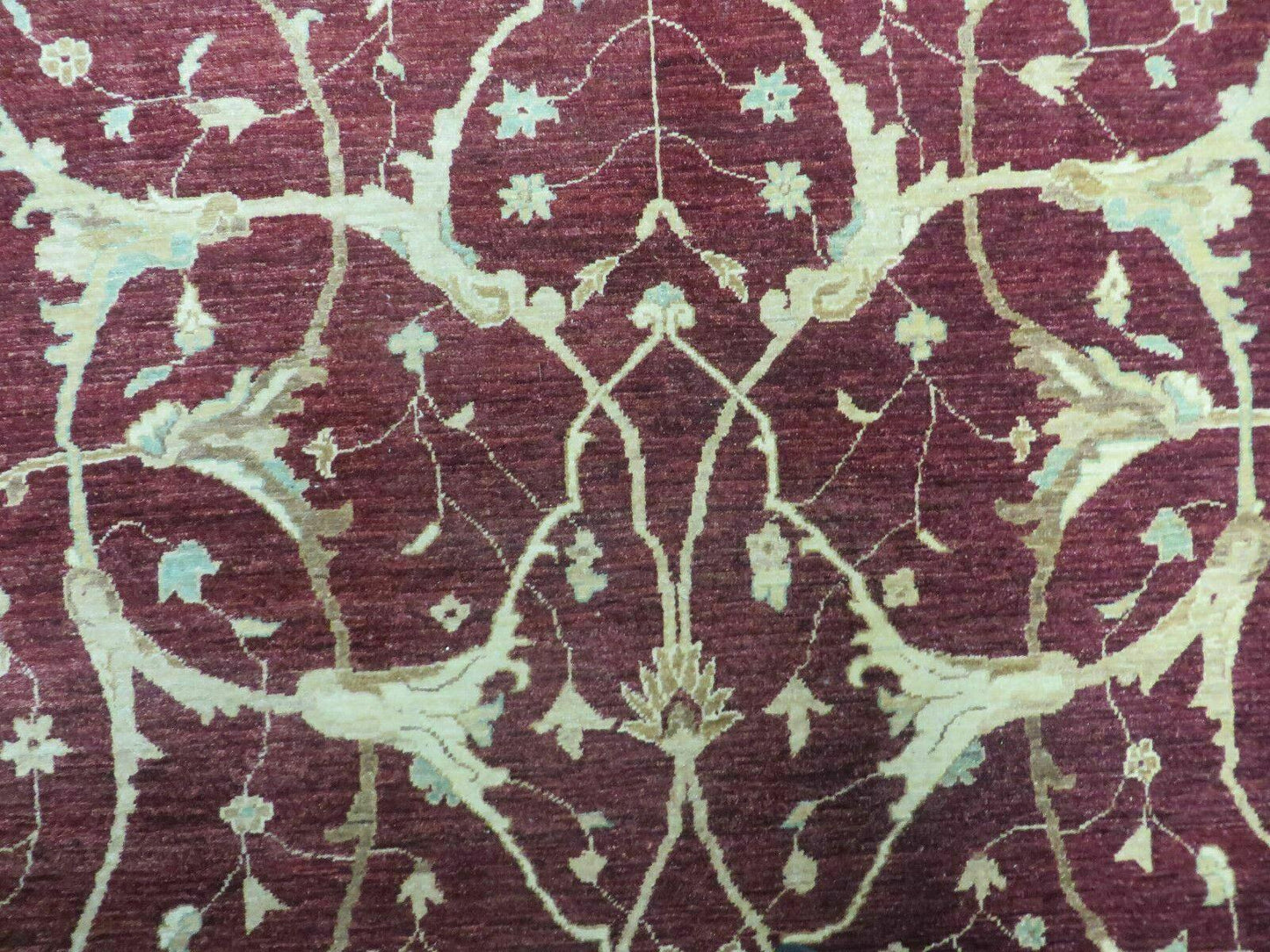 10' X 14' Vintage Handmade PESHAVAR CHOBI Pakistani Agra Wool Carpet Nice