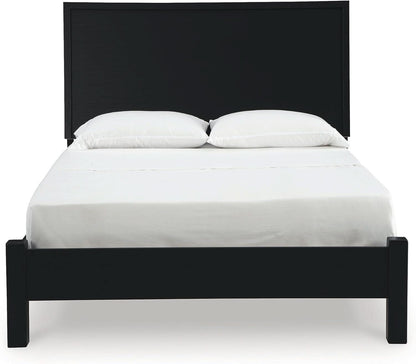 Modern Black Queen Panel Headboard for Stylish Bedrooms