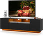 Black 58-Inch TV Console For Living Room Entertainment