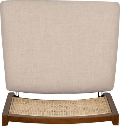 Kasi Brown Natural Rattan Cane Foldable Dining Side Chair