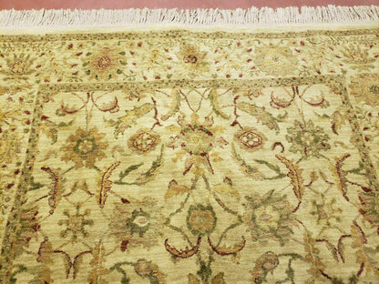 Belgium Power Loomed Rug 5x7, Vintage Oriental Wool Carpet, Beige