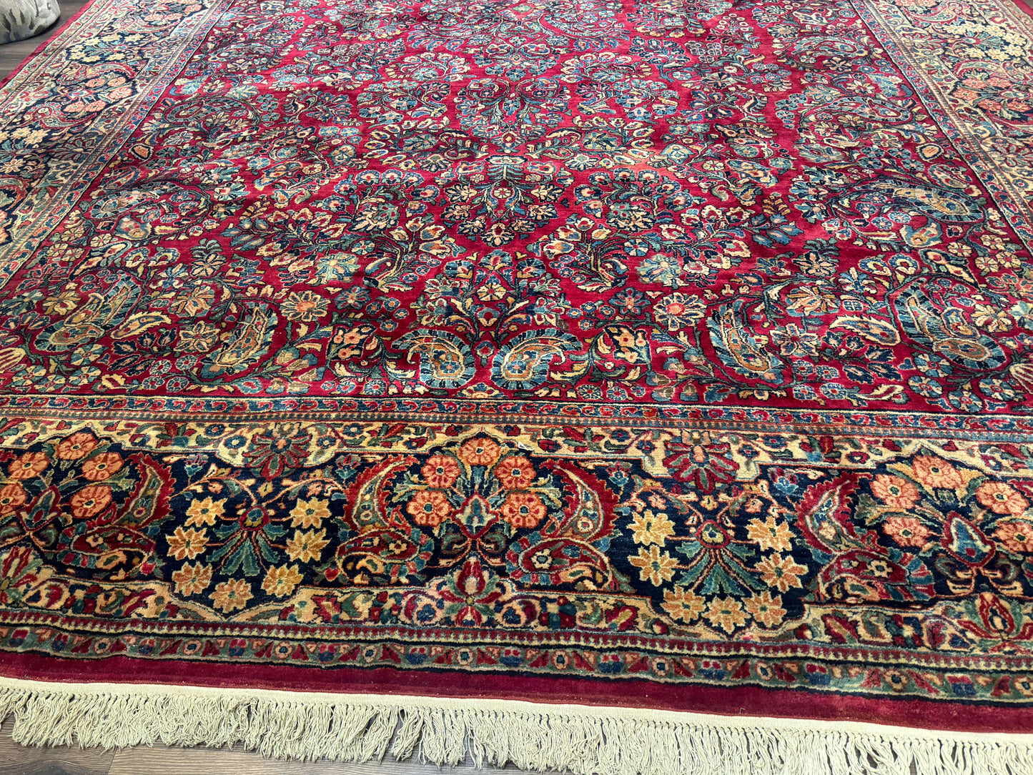 Palace Size Antique Persian Sarouk Rug 12x18