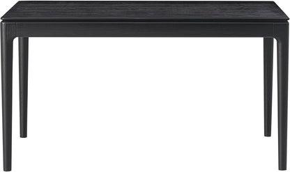 Mingle 55 Inch Modern Rectangular Dinner Table Burnt Black