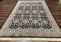 Turkoman Bokhara Rug 6x9, Pakistani Carpet, Black, Hand Knotted