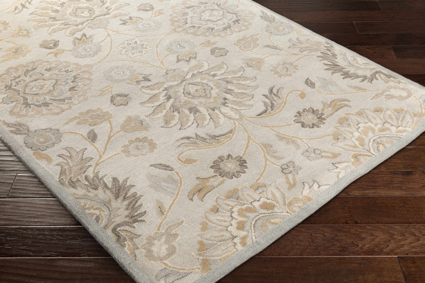 Conesus 1192 Hand Tufted Ivory&Taupe Wool Rug