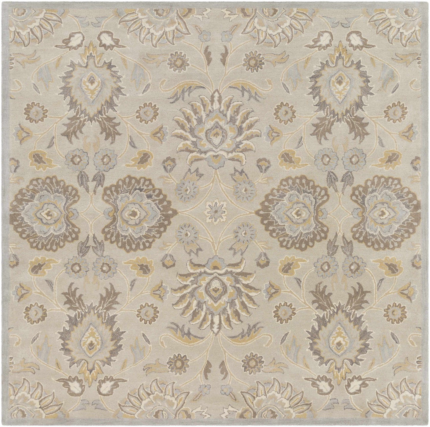 Conesus 1192 Hand Tufted Ivory&Taupe Wool Rug