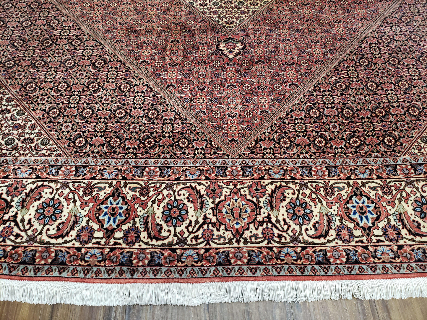 Persian Bijar Rug 8x11 - Herati Mahi Pattern