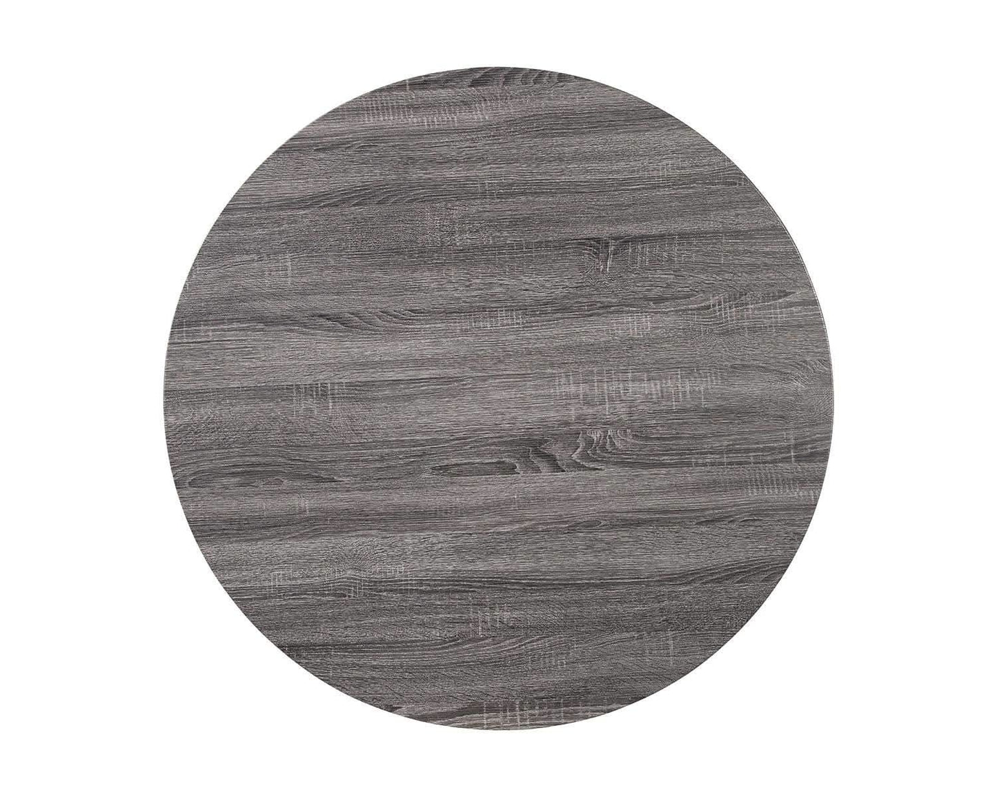 Centiar Mid Century Round Dining Table Gray Metal Legs