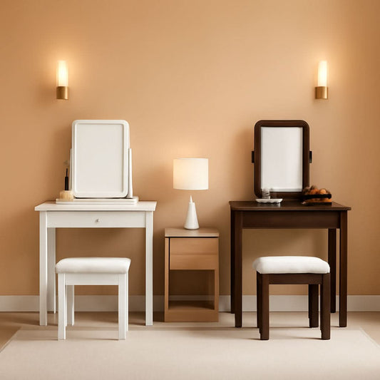 Espresso Transitional Vanity Set With Mirror For Home Use