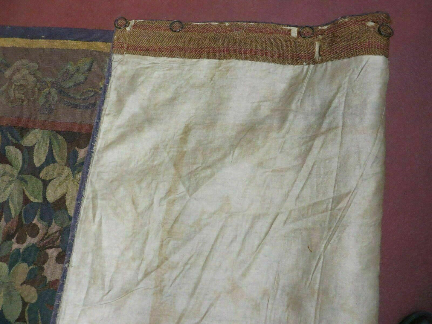 Antique French Tapestry 5x6 French Handmade Aubusson Nature One Of A Kind Rare