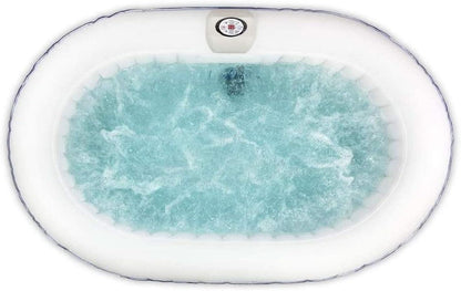 Black And White Inflatable Hot Tub 145 Gallon Jetted