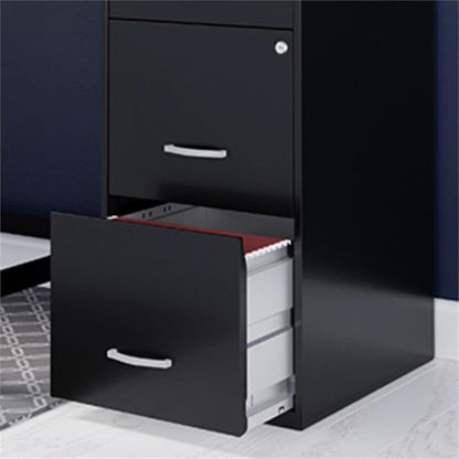 Space Solutions 18In Deep File Cabinet Arctic Silver
