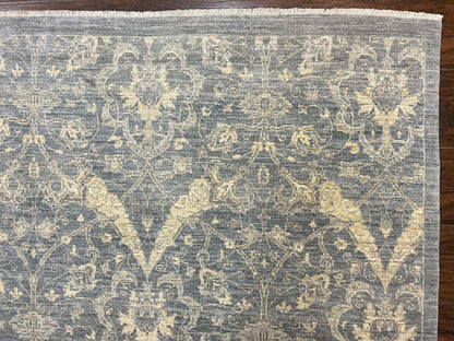 Contemporary Pakistani Rug 5 x 6.6, Handmade Floral Wool Rug, Spanish Pattern