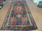 4' X 9' Antique Handmade Turkish Tribal Oriental Geometric Wool Rug # 605