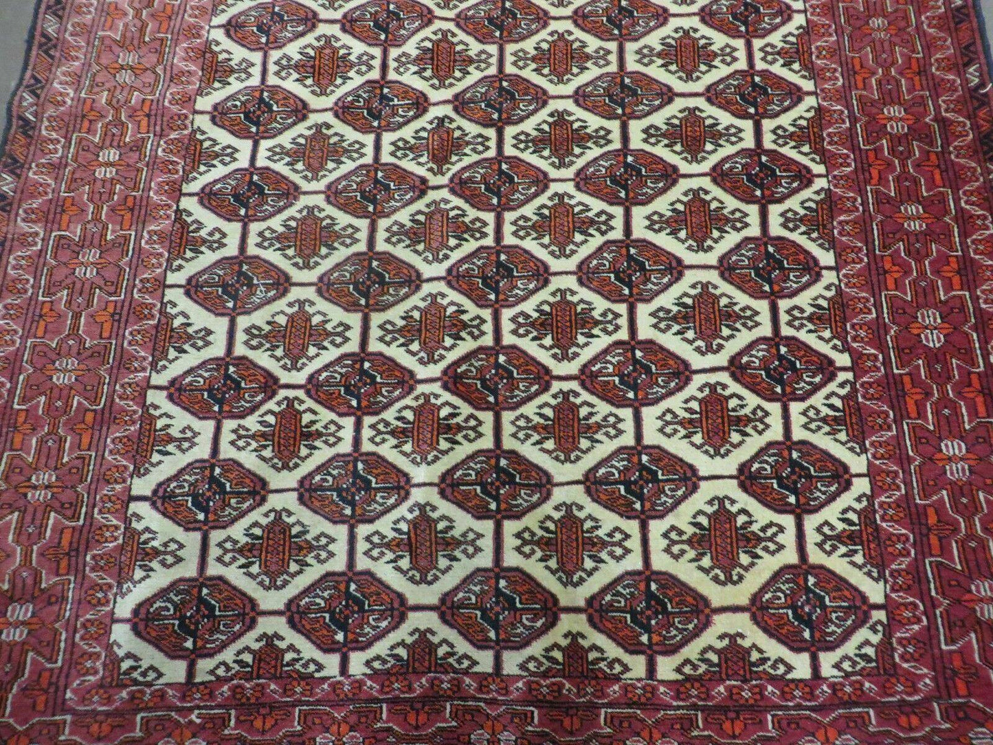 4' X 6' Handmade Finely Knotted Pakistan Turkoman Bokhara Wool Rug Nice