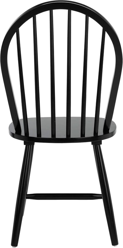 Home Camden 18 Inch Black Farmhouse Dining Chairs Set Of 2