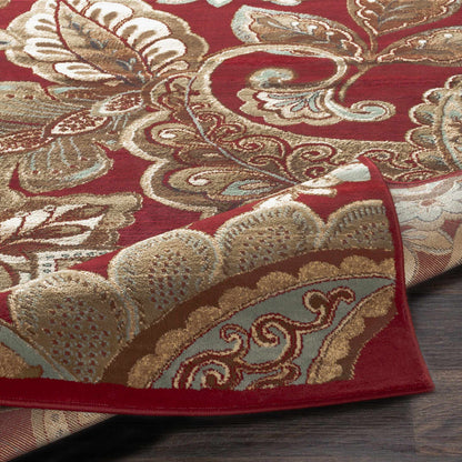 Beedeville Red Floral Rug