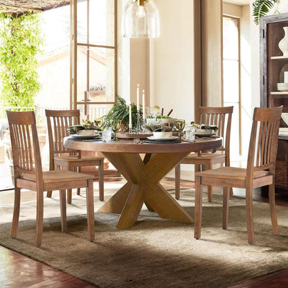 Windsor Spindle Back Dining Chairs Set Of 6 In Light Brown