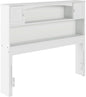 Newport Full Size Bookcase Headboard With Charger White