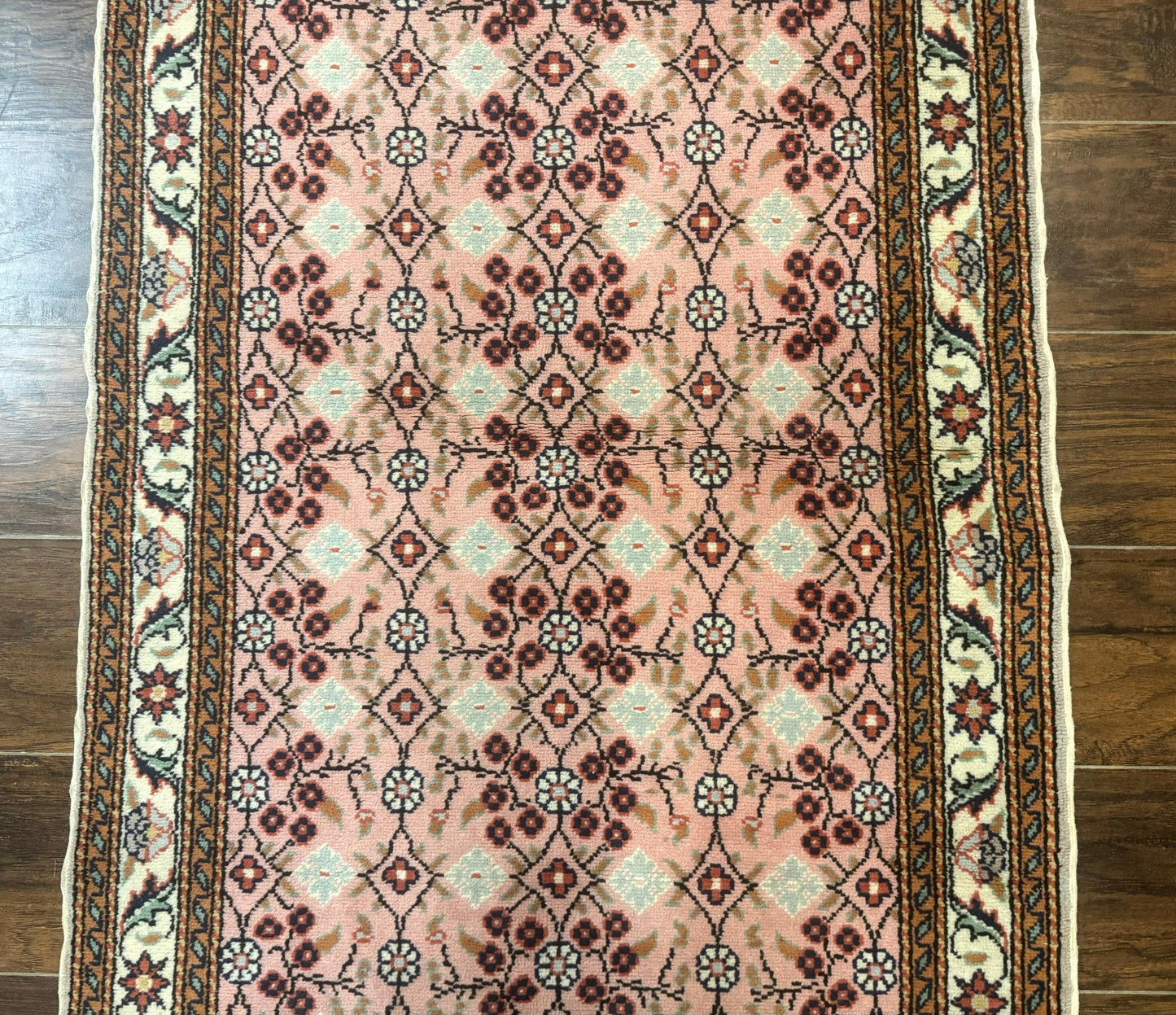 Turkish Sivas Rug 3x4, Pink, Handmade, Wool, Vintage