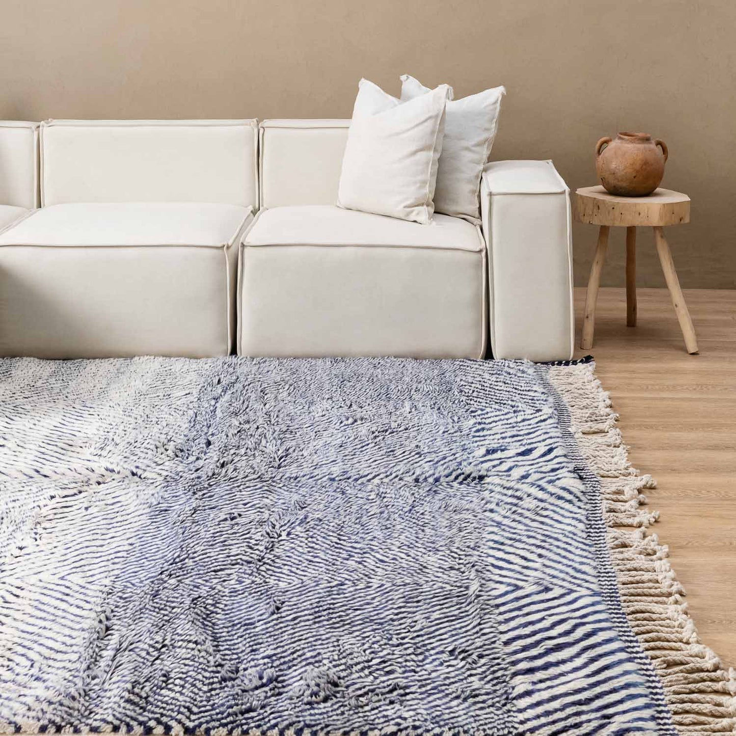 Blue Diamond - Luxury Shag Moroccan Rug