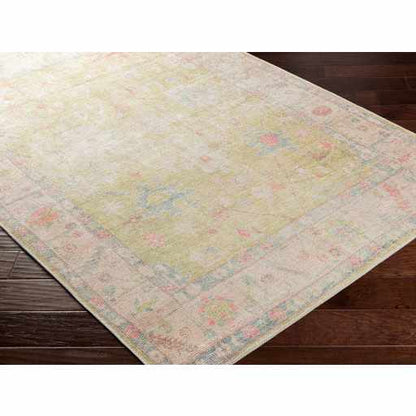 Bozkurt Vintage Flat Pile Washable Rug