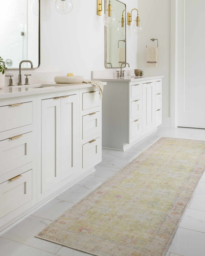 Bozkurt Vintage Flat Pile Washable Rug