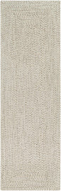 Beige Braided Faux Jute Rug