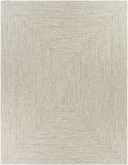 Beige Braided Faux Jute Rug