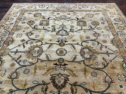 Turkish Oushak Rug 8x10, Vintage Wool Carpet