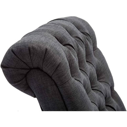 Gray Accent Chair With Wood Legs For Living Room Decor